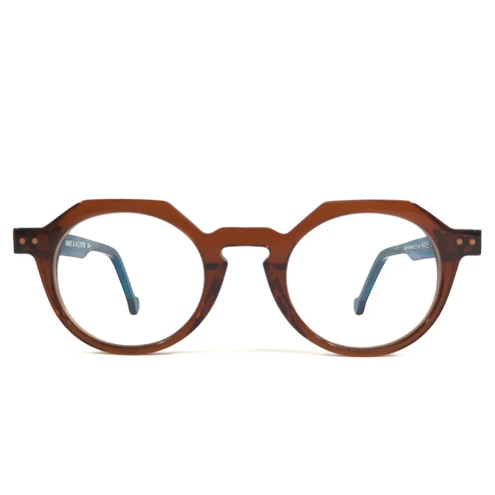 Anne & Valentin Petite Eyeglasses Frame MARVEL 1546 Clear Brown Blue 40-22-135